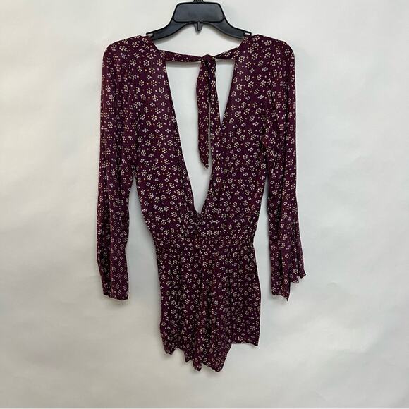 Faithfull The Brand Festival Boho Romper Purple Sublime Beshka Print Size US 2 - Picture 6 of 8